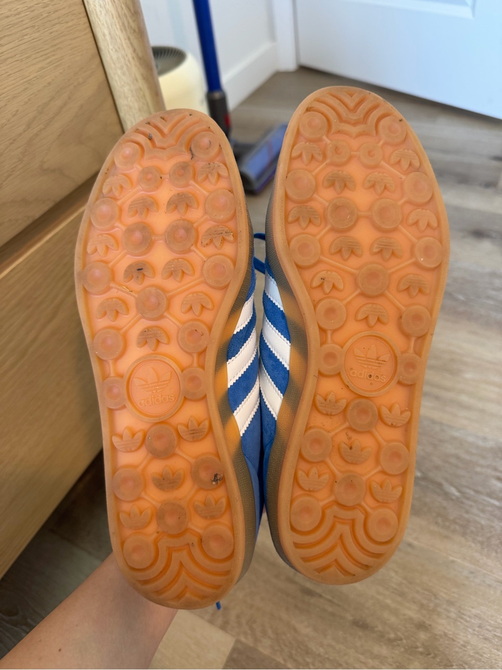Adidas Gazelle Indoor Shoes - Blue Bird / Cloud White / Gum - Picture 4 of 4